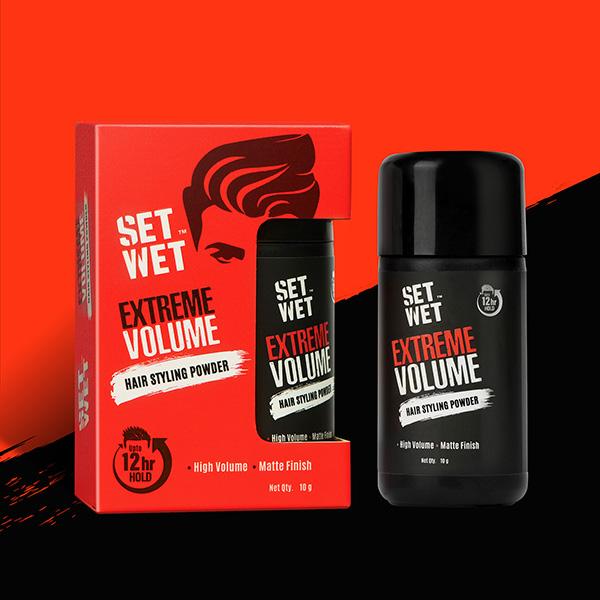 Set Wet Extreme Volume Hairstyling Powder Strong Hold and Matte Finish 10 gm - Hair Gels & Waxes
