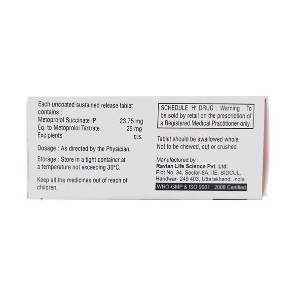 Metfirst XL 25mg Tablet 10'S - Hypertension-Bet
