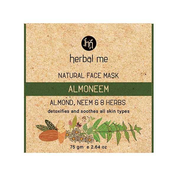 HM Herbal Me Almoneem Natural face Mask Detoxifies and soothes 75gm - Masks & Peels