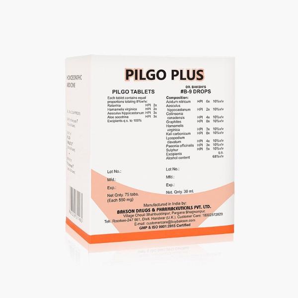 Bakson's Piglo Plus Combo Pack (Pilgo Tablet 75's and B-9 Drops 30 ml) - Speciality Medicine