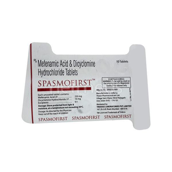 Spasmofirst Tablet 10'S - Pain relief-Nsa