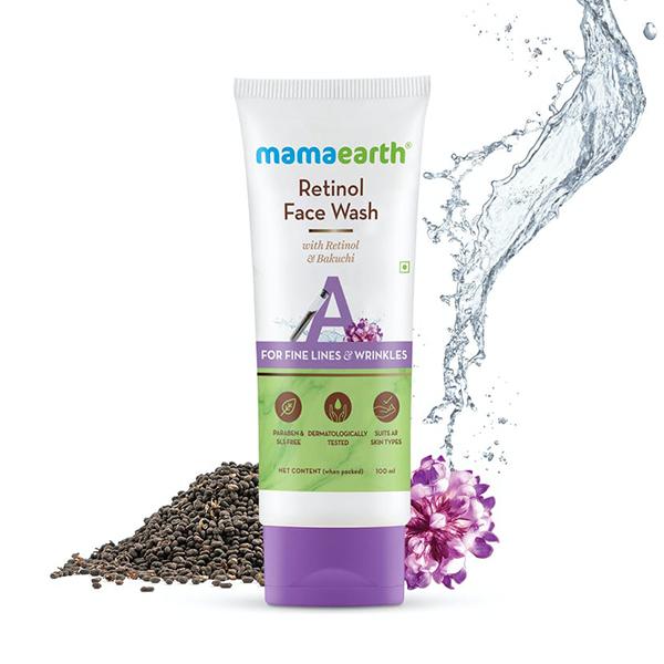 Netmeds | Mamaearth Retinol Face Wash with Retinol & Bakuchi for Fine Lines and Wrinkles 100ml