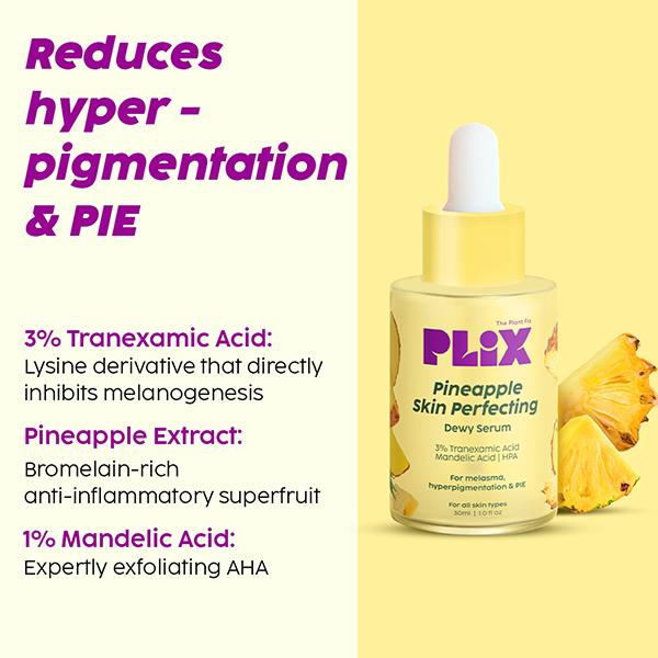Plix The Plant Fix 3% Tranexamic Acid + Mandelic Acid Skin, Unisex 30 ml - Face Gels