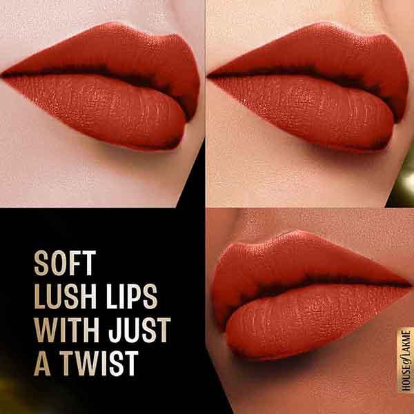 Lakme Forever Matte Lipstick, Made With French Rose Oil Extracts, Red Orchid, 4.5 gm - Lipsticks