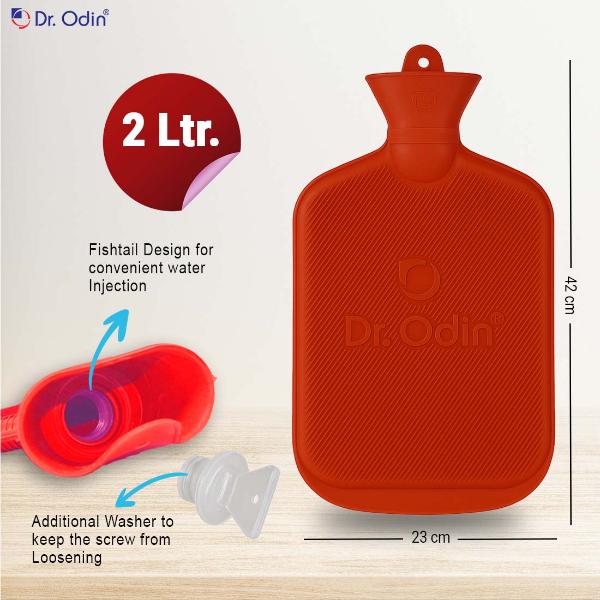 Dr. Odin Hot Water Bag 2L - Red 1's - Hot Pack/Ice Bag