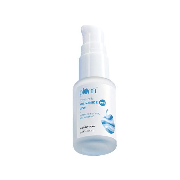 Netmeds | Plum 10% Niacinamide Face Serum with Rice Water Clarity Boost Fragrance free 15ml