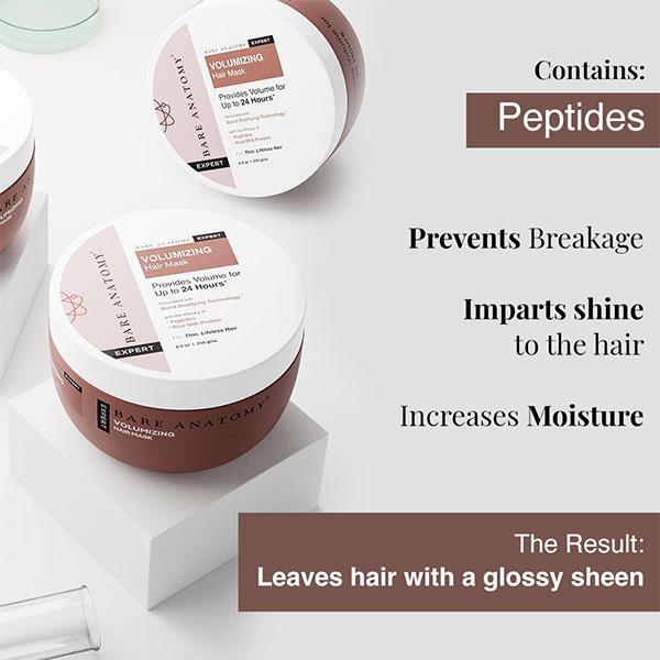 Bare Anatomy Expert Volumizing Hair Mask 250 gm - Hair Masks & Packs