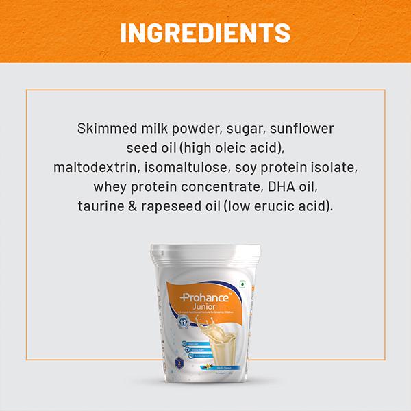 PROHANCE JUNIOR VANILLA FLAVOUR Powder 200gm - Supplements-Vam