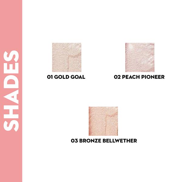 SUGAR Cosmetics Glow And Behold Jelly Highlighter - 02 Peach Pioneer (Peach Pink Gold) 3 gm - Highlighters & Illuminators