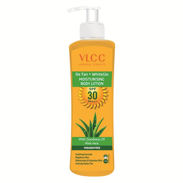 Netmeds | Detan + Whiteglo Moisturising Body Lotion Spf 30 Pa+++ 350 Ml