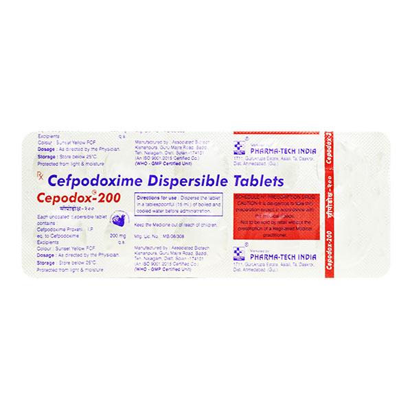 CEPODOX 200 Tablet 10's - Bacterial Infections-Cep