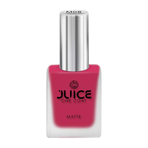 JUICE One Coat Long Lasting Quick Dry Chip Resistent Nail Polish CARDINAL RED M8 11 ml - Nail Polish