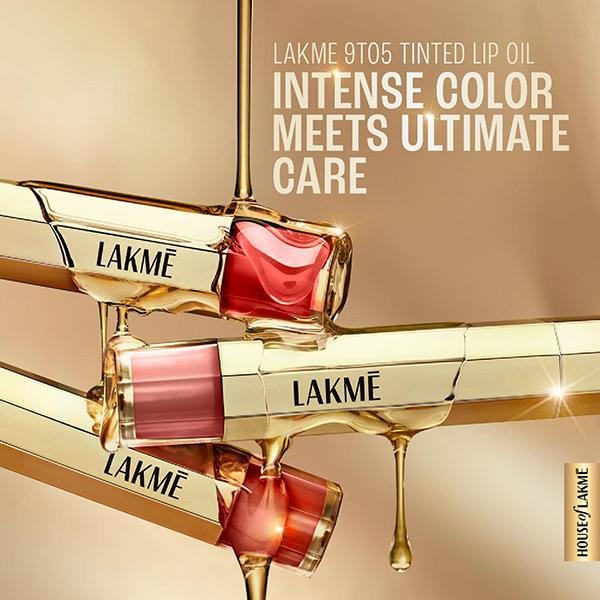 Lakme 9To5 Overtime Shine Tinted Lip Oil - Berry Bling 5.3 ml - Lip Glosses