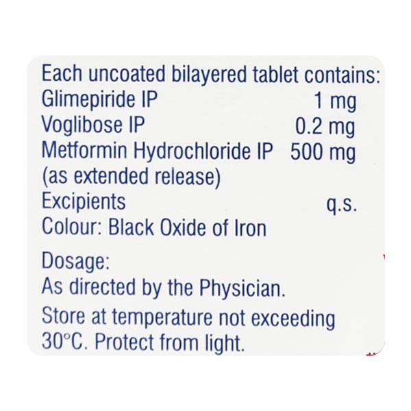 VOLIX TRIO 1 Tablet 15's - Diabetes-Ant