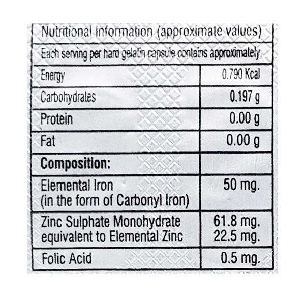 Carfer Capsule 10'S - Iron Supplement/Anaemia-Vma
