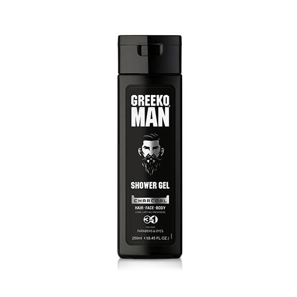 Greeko Man 3 In 1 Charcoal Shower Gel 250 ml