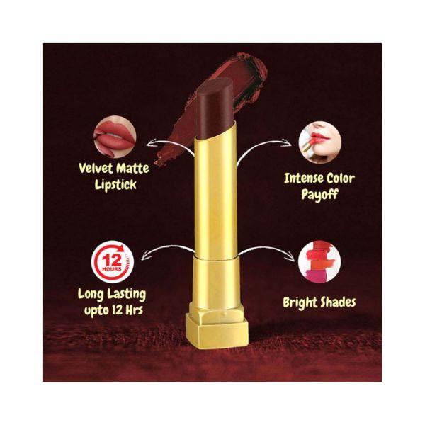 Coloressence Pure Matte Lipstick Velvet Finish Waterproof Lip ColorApril Blush 3.3 gm - Lipsticks