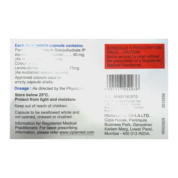 PANTOSEC LS Capsule 10's - Ulcer/Reflux/Flatulence-Aaa