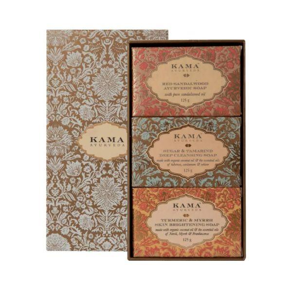 Kama Ayurveda Three Traditional Treatment Soap Box 125gm each 3's