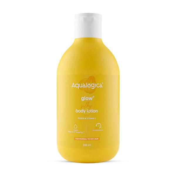 Aqualogica Glow Plus Silky Body Lotion Papaya & Vitamin C for Normal to Dry Skin 300ml - Creams/Oils/Lotions