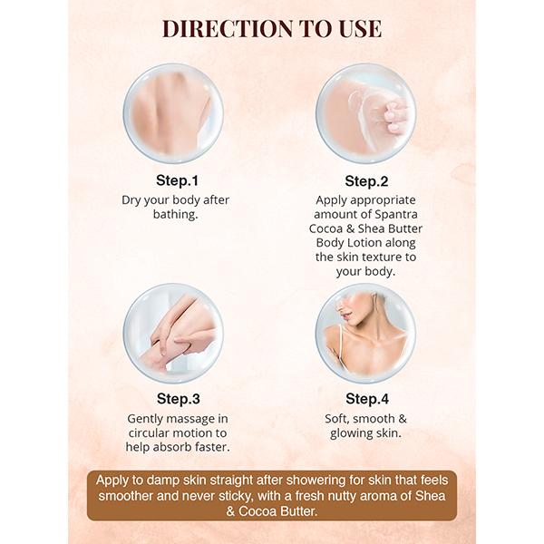 Spantra shea Butter and cocoa Butter Body Lotion 300 ml - Lotions & Creams