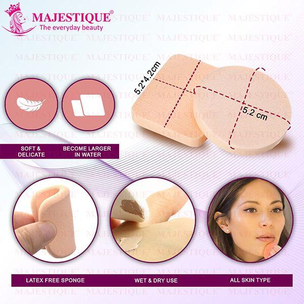 Majestique Face Sponge Twin Pack 1's - Sponges & Applicators
