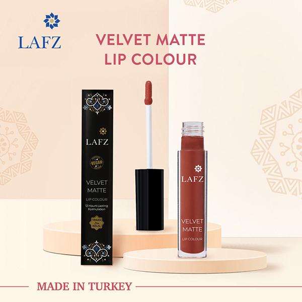 Lafz Transfer Proof & Smudge Proof Velvet Matte Lip Colour, Brick Red 5.5 ml - Liquid Lipsticks