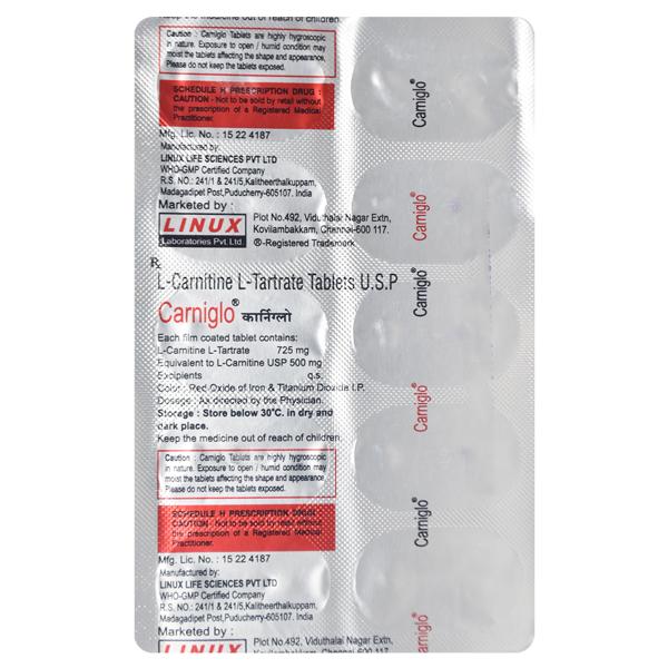 Carniglo Tablet 10'S - Supplements-Sup