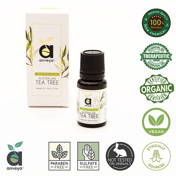 Anveya Australian Tea Tree Essential Oil 15 ml - Essential Oils