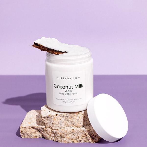 Murshmallow Rose & Coconut Milk Body Polish 350 gm - Scrubs & Exfoliants