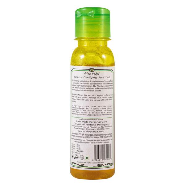 Aloe Veda Clarifying Herbal Face Wash - Turmeric 100 ml - Face Wash & Cleansers