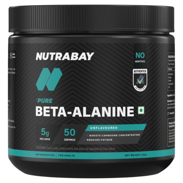 Netmeds | Nutrabay Pure Beta Alanine Amino Acid Powder - Unflavoured 250 gm