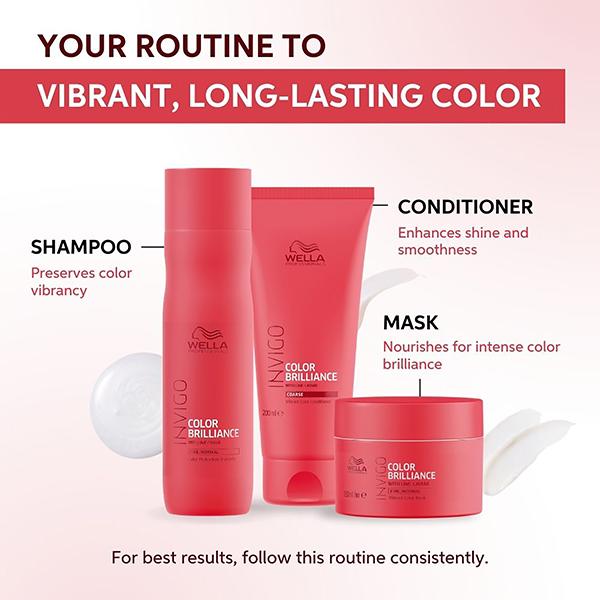 Wella Professionals INVIGO COLOR BRILLIANCE Conditioner, for coarse hair 200 ml - Conditioners