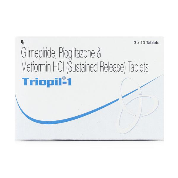 Triopil 1mg Tablet 10'S - Diabetes-Ant