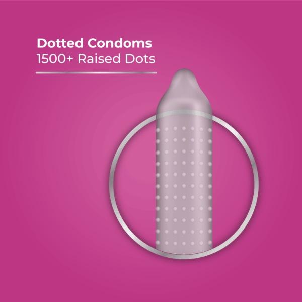 Skore Dots with Extra Lubrication & Vanilla Scented 10's - Plain/Flavoured Condoms