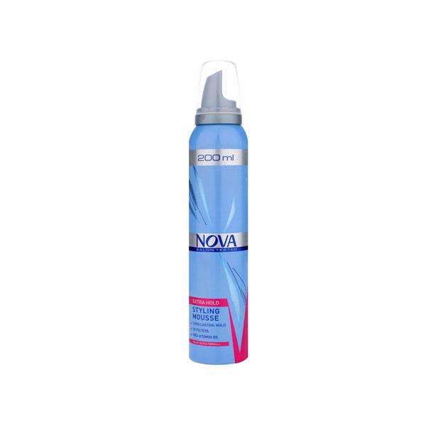 Nova Blue Extra Hold Long Lasting Hair Styling Mousse 200 ml