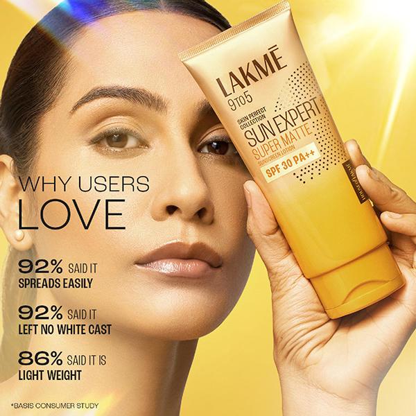 Lakme Sun Expert SPF 30 PA++ Ultra Matte Lotion 100 ml - Face Sunscreen