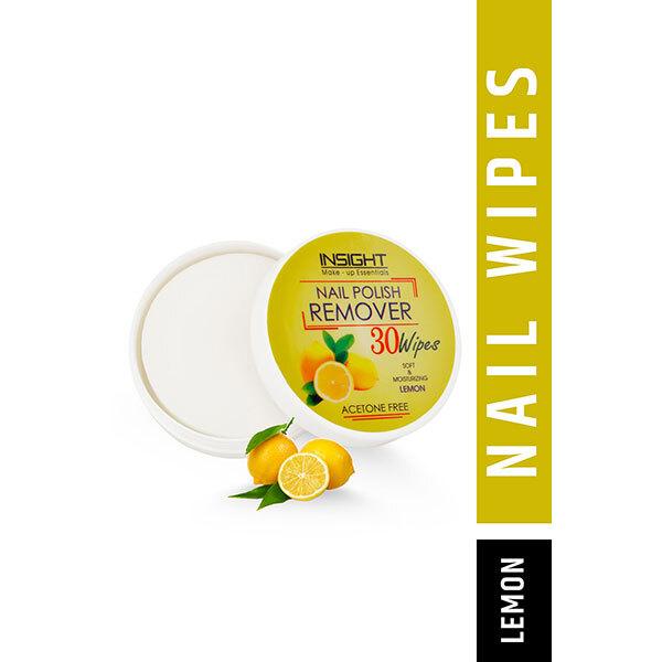 INSIGHT COSMETICS NAIL POLISH REMOVER WIPES - LEMON (30 WIPES) 15 ml - Nail Polish Remover