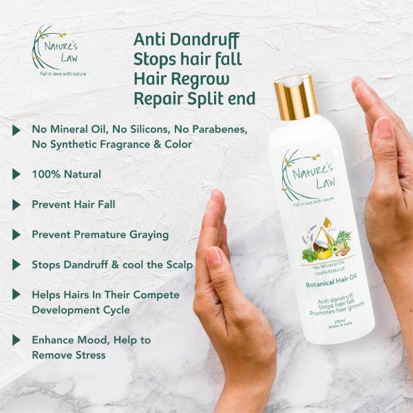 Nature's Law Botanical Hair Oil 200 ml - Hair Oils