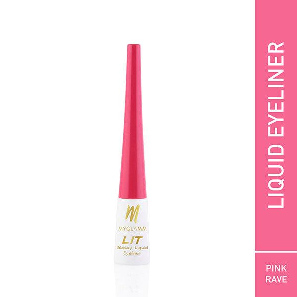 Netmeds | MyGlamm LIT Glossy Liquid Eyeliner-Pink Rave 3.5 ml