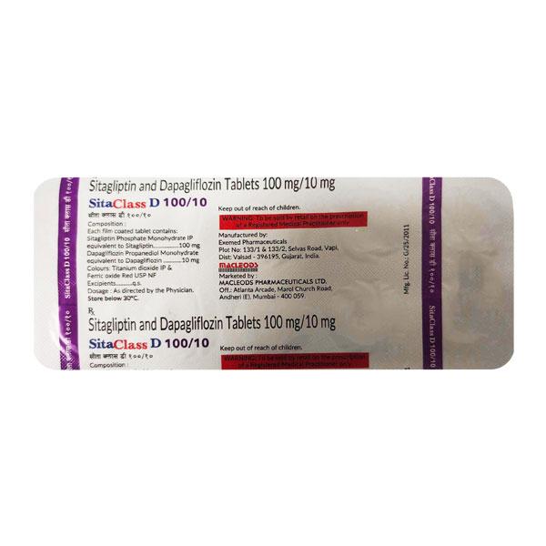 SITACLASS D 100/10 Tablet 10's - Diabetes-Ant