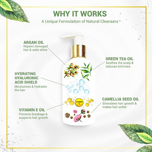 Anveya Hydrate & Nourish Shampoo & Hair Serum Combo 300 ml - Shampoos