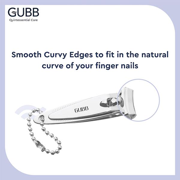 Gubb Finger Nail Clipper with File, Key Chain Easy -To -Use Long Lasting 1's - Nail Care