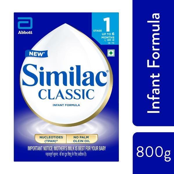 Netmeds | Similac Classic Infant Formula Stage 1 Powder (Up to 6 months) Refill Pack 800 g