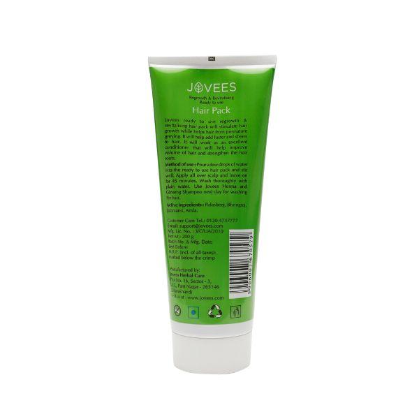 Jovees Regrowth & Revitalising Ready to Use Hair Pack 200 gm - Hair Lotions & Tonics