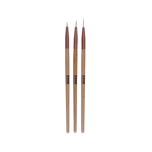Netmeds | Bronson Professional Nail Art Point Gel Liner Brush Set 3's