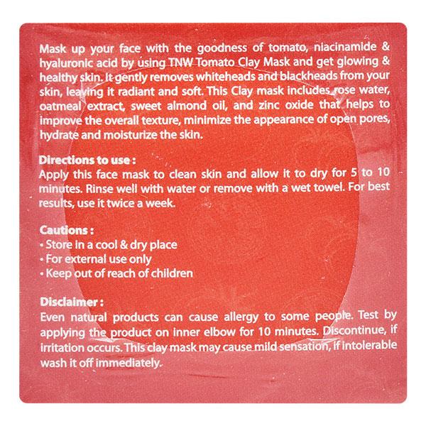 The Natural Wash Tomato Clay Mask 50 gm - Lip Stains & Tints