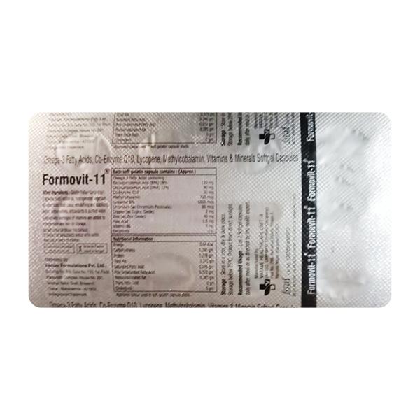 FORMOVIT 11 Soft Gelatin Capsule 10's - Supplements-Vam