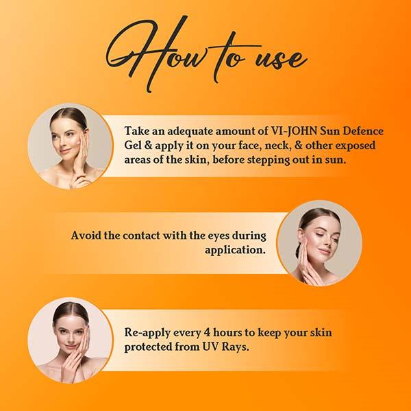 Vi-John Herbals Sun Defence Gel Spf 50 Pa+++ with Matte Formula 50 gm - Lotions & Creams