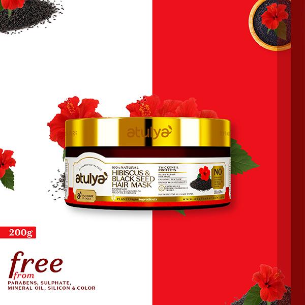Netmeds | Atulya Hibiscus & Black Seed Hair Mask 15 ml